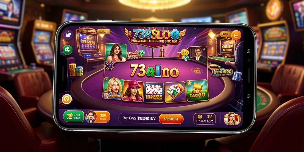 Screenshot utama <strong>738SLOT</strong> menampilkan gameplay Live Casino yang mengasyikan.