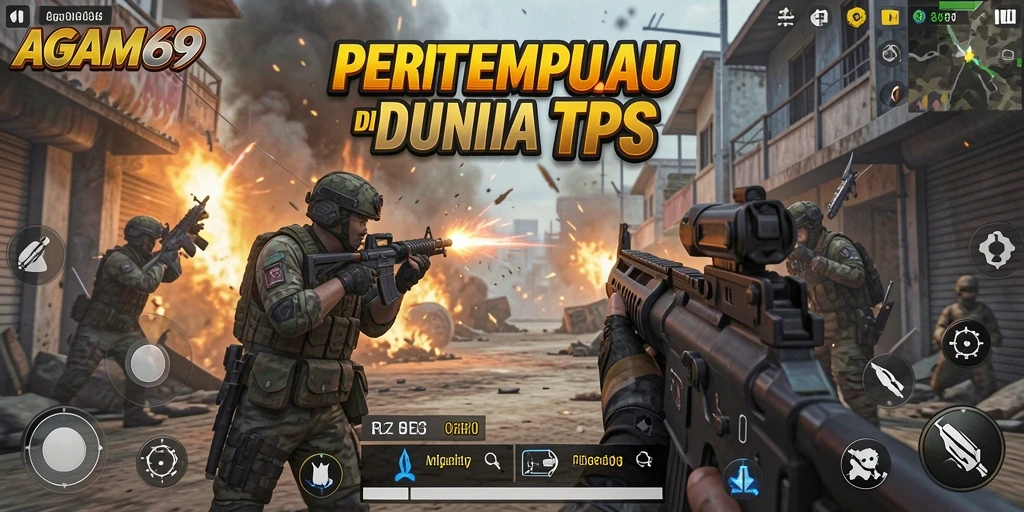 Tangkapan layar menampilkan aksi intens dalam AGAM69 di arena TPS.