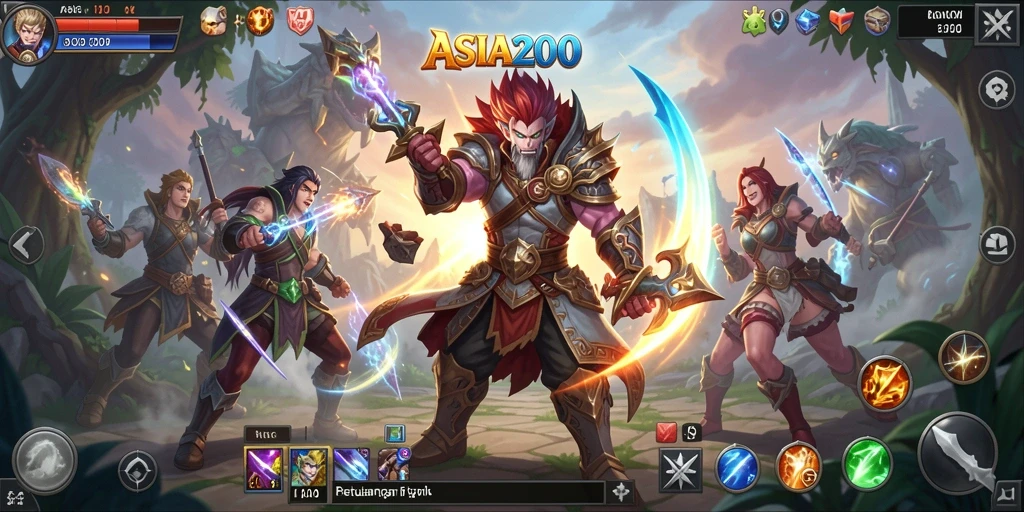 Screenshot ASIA200 menunjukkan gameplay RPG yang menarik dan mendalam.