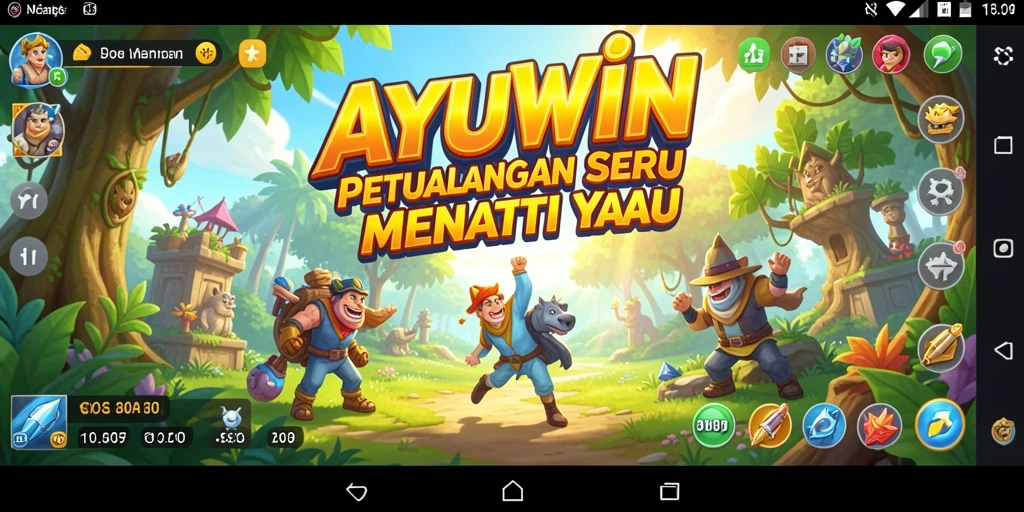 Tampilan screenshot AYUWIN yang menunjukkan aksi petualangan seru.