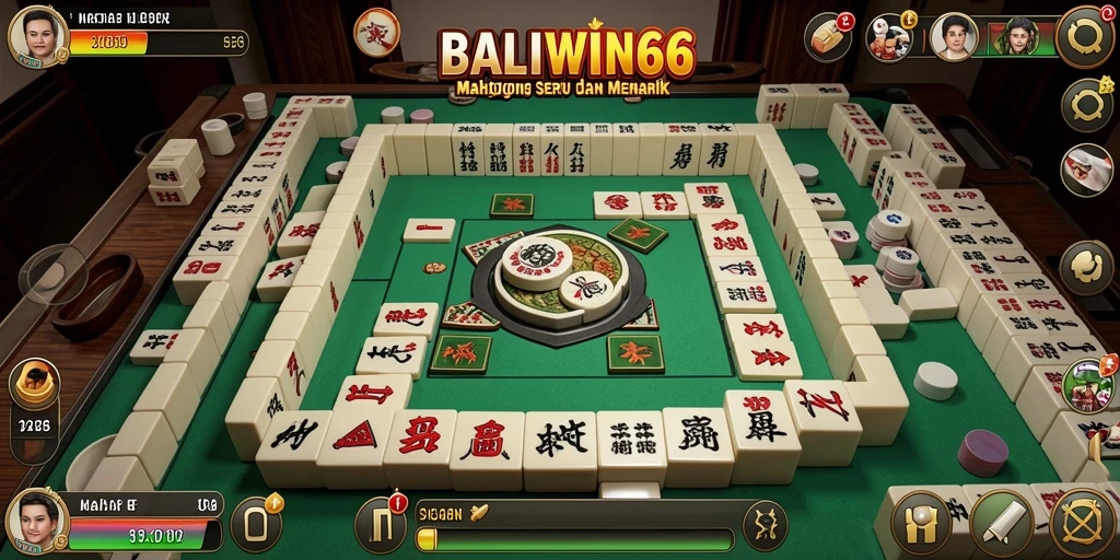 Tampilan gameplay seru <strong>BALIWIN66</strong> dengan desain ubin Mahjong yang menawan.