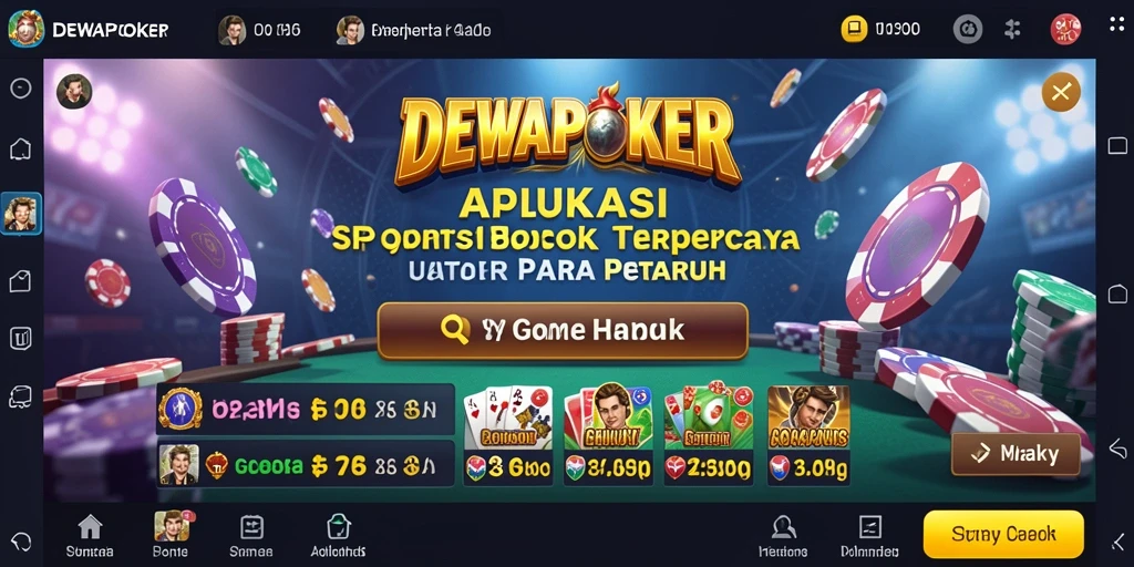 Tampilan menarik dan interaktif dari gameplay Sportsbook DEWAPOKER.