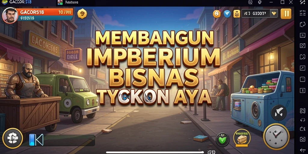 Screenshot menampilkan gameplay seru GACOR518 dengan elemen Tycoon.