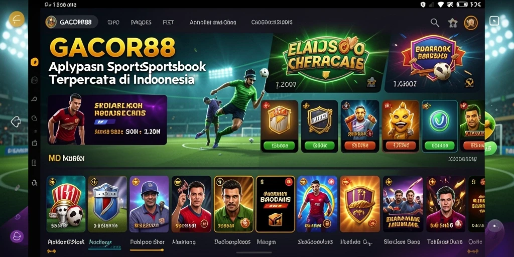 Tampilan gameplay GACOR88 saat bertaruh di pertandingan olahraga.