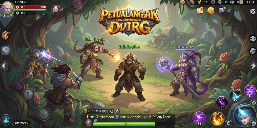 Tampilan gameplay menegangkan dari KRISNA96 yang menarik.