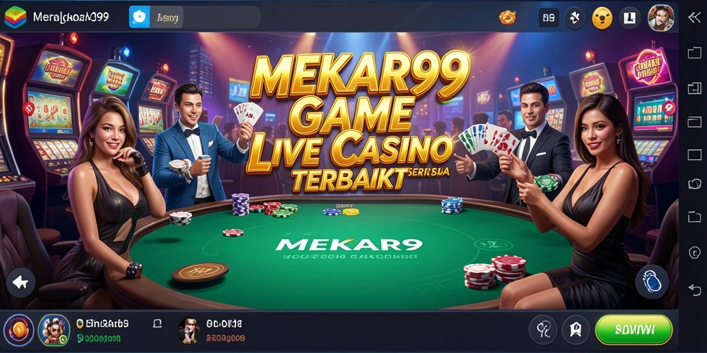Tampilan menarik gameplay Live Casino di MEKAR99.
