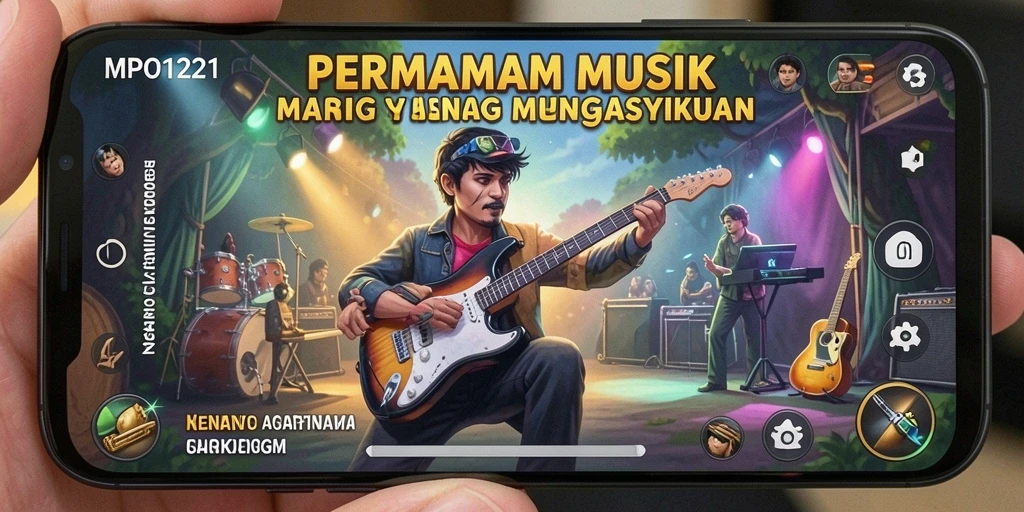 Screenshot MPO1221 menampilkan gameplay seru dengan latar belakang cerah.