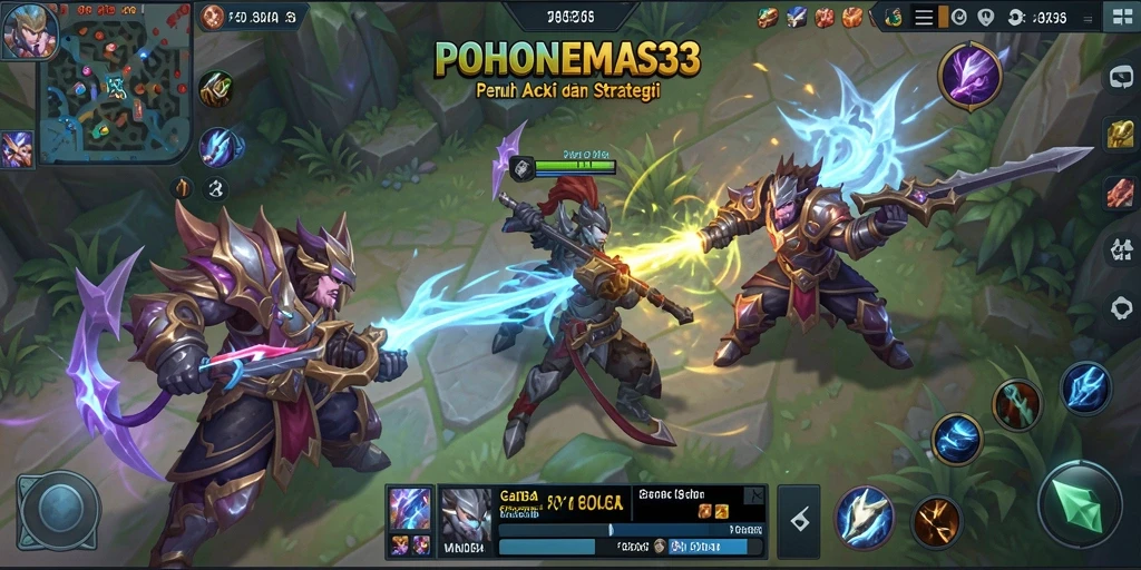Tampilan gameplay seru dari POHONEMAS33 dengan aksi tim yang mendebarkan.