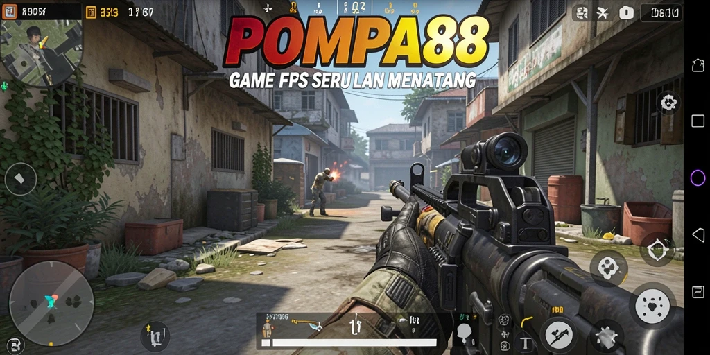 Screenshot gameplay POMPA88 menampilkan aksi tembak-menembak yang menegangkan.