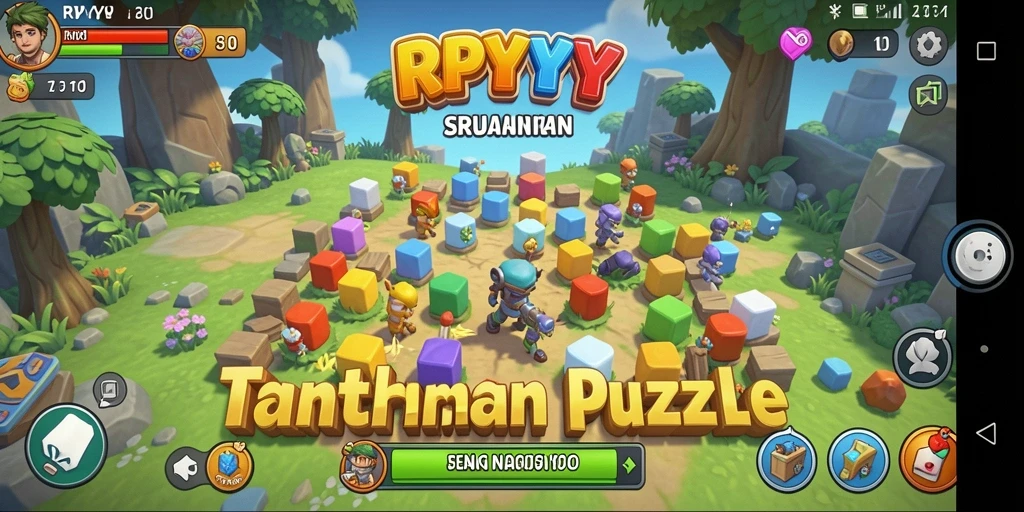 Tampilan gameplay seru RPYYY dengan tantangan Puzzle yang menarik.