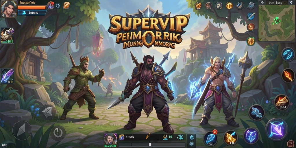Tampilan gameplay menakjubkan dari SUPERVIP dengan aksi seru.