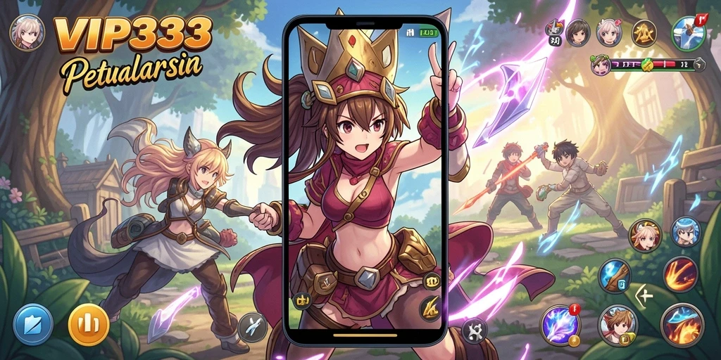 Tampilan penuh warna dari gameplay seru VIP333 yang memukau.